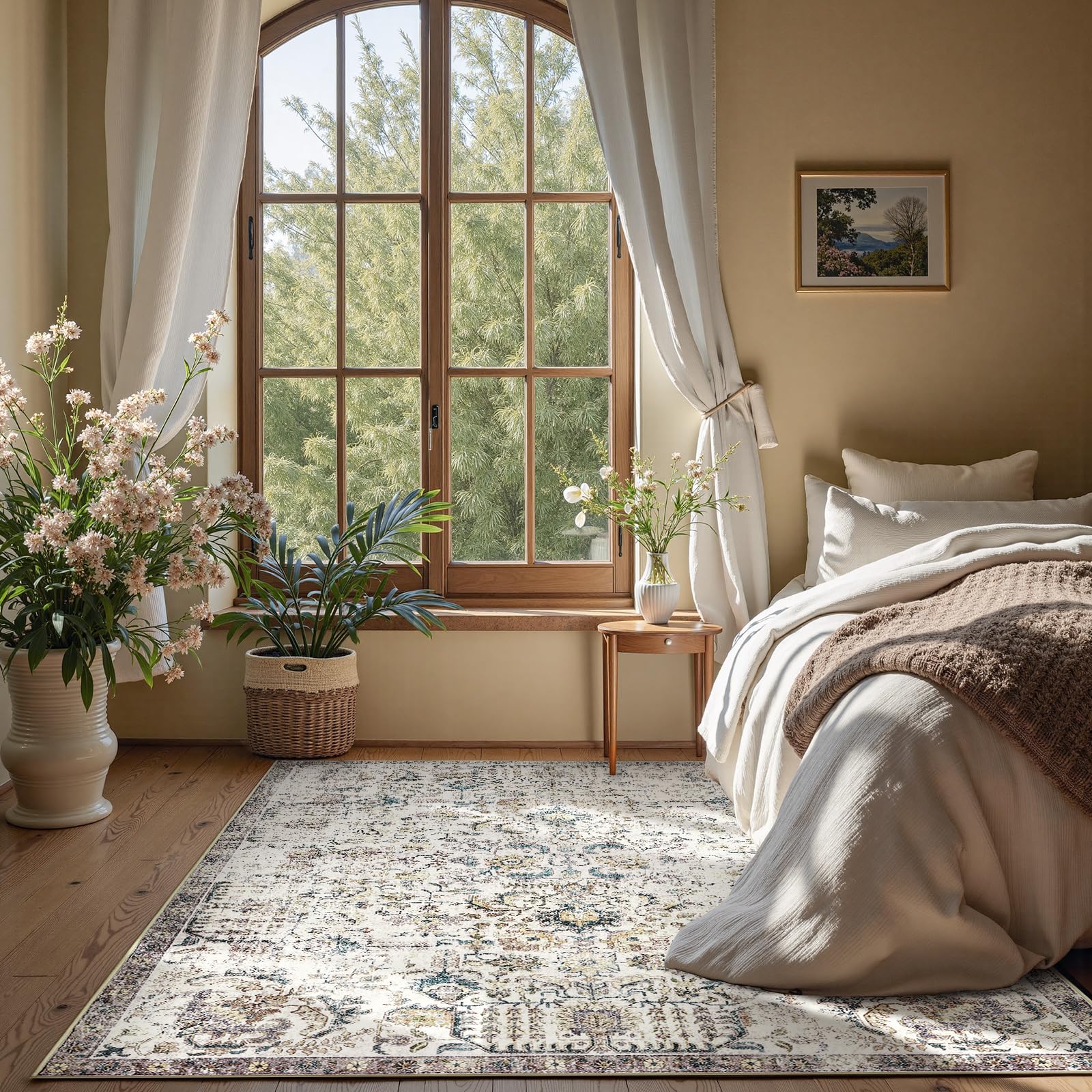 Amazon.com: jinchan Area Rug 6x9 Washable Living Room Rug Vintage